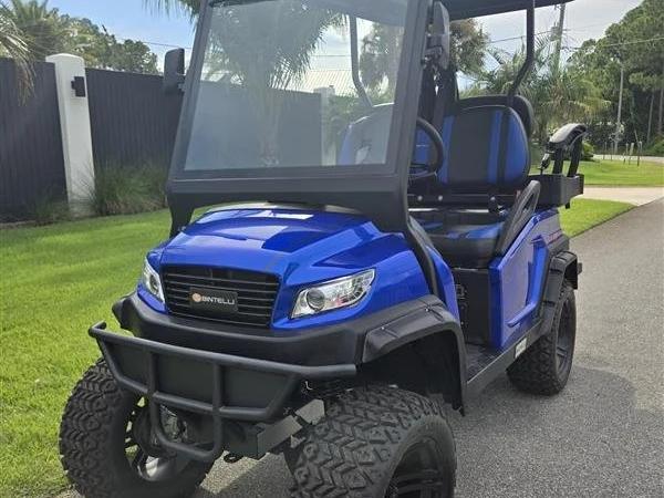 2024 Bintelli Beyond, Hydro Blue, Lifted 4 Seat Electric