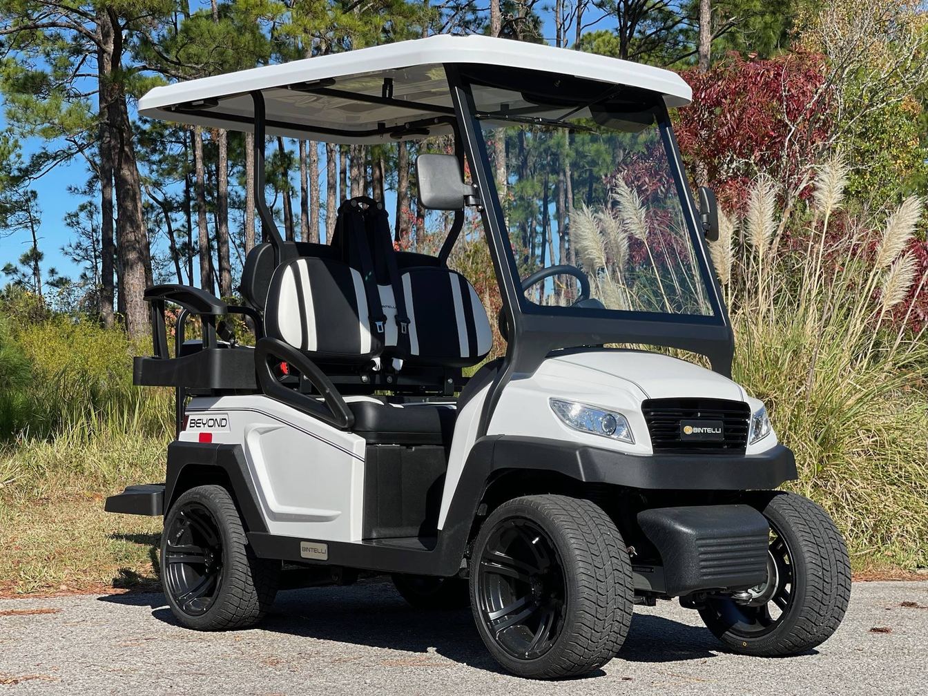 A Beach Better 4 seat electric rental cart